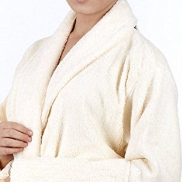 Bathrobe 60% Bamboo 40% Turkish Cotton Ecru - Picture 4 of 4